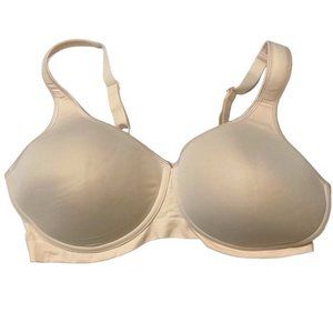 Breezies Lace Effects Full Coverage Seamless Wirefree Bra 44C